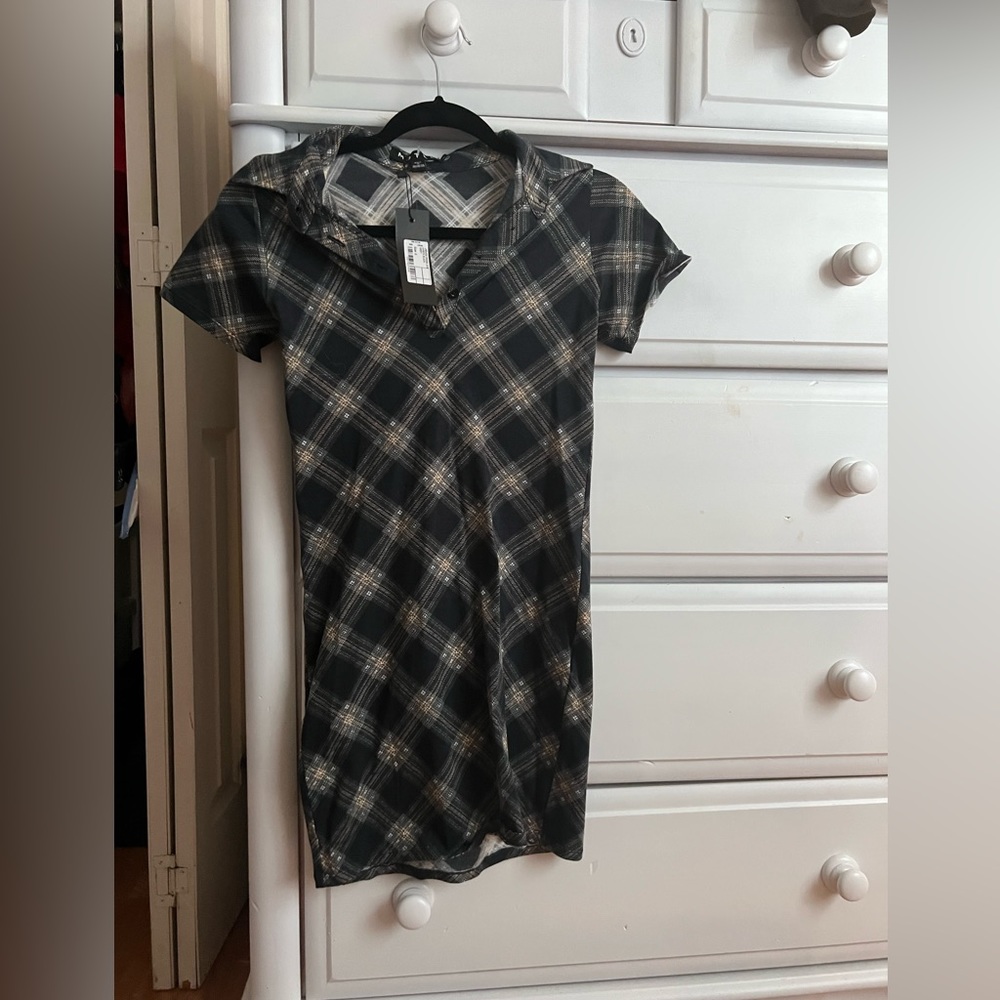 Motel Rocks Jeeves Dress 20’s Black Grey
